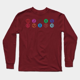 numbers Long Sleeve T-Shirt